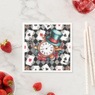 Alice in Wonderland Pattern Napkin
