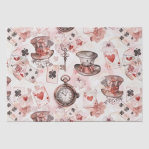 Alice in Wonderland Pattern Tissue Paper