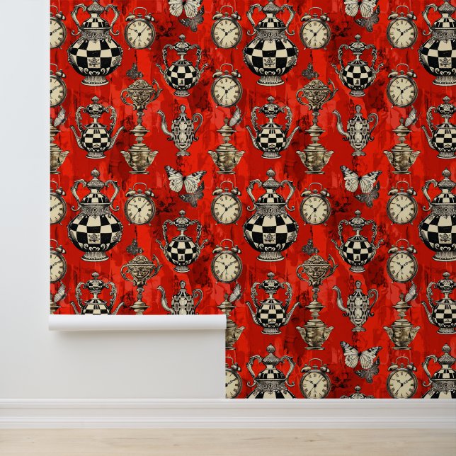 Alice in Wonderland Pattern Wallpaper (Application)