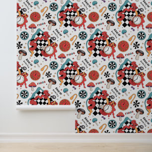 Alice in Wonderland Pattern  Wallpaper