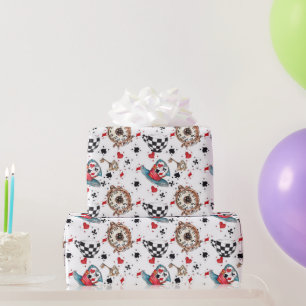 Alice in Wonderland Pattern Wrapping Paper