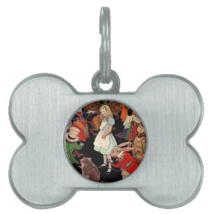 Alice in Wonderland Pet Name Tag