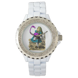 Alice in Wonderland Pink Flamingo Wrist Watch