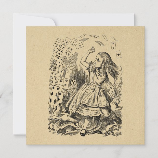 Alice in Wonderland Playing Cards Art (Front)