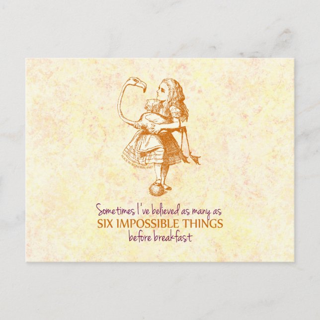 Alice in Wonderland Postcard (Front)