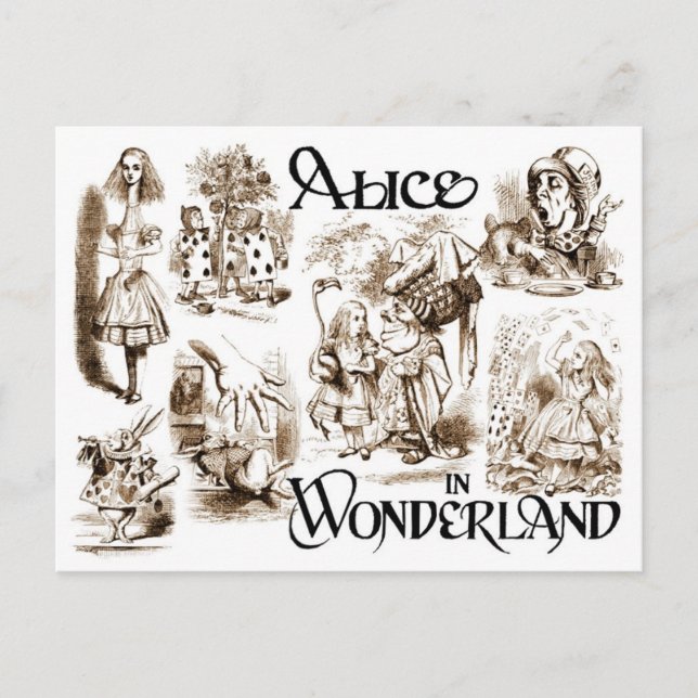 Alice in Wonderland Postcard (Front)