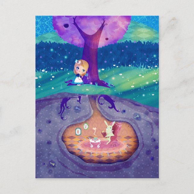 Alice in Wonderland Postcard (Front)