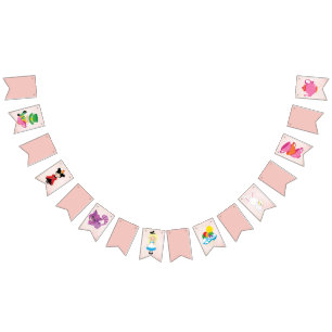 Alice in Wonderland Pretty Pink Birthday Party Bunting