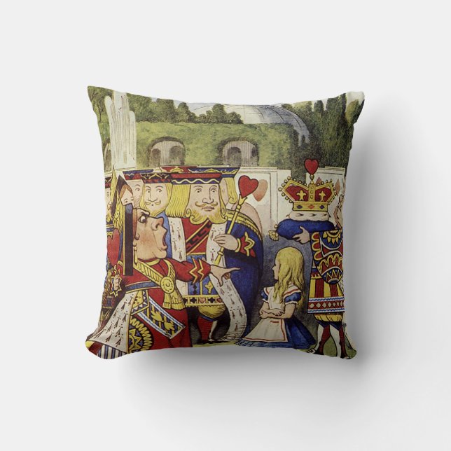 Alice in Wonderland Qeen of Hearts Pillow (Front)