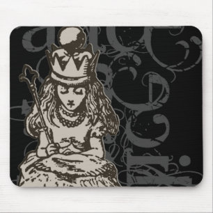Alice In Wonderland Queen Alice Grunge (Single) Mouse Mat