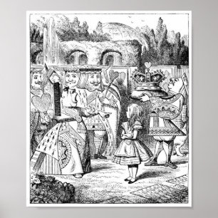 Alice in Wonderland: Queen of Hearts & First-Knave Poster