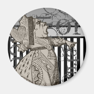 Alice In Wonderland Queen of Hearts Grunge Magnet