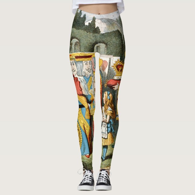 Alice in Wonderland Queen of Hearts Leggings (Front)