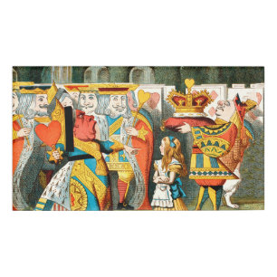 Alice in Wonderland Queen of Hearts Name Tag