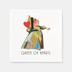 Alice in Wonderland Queen of Hearts Napkin