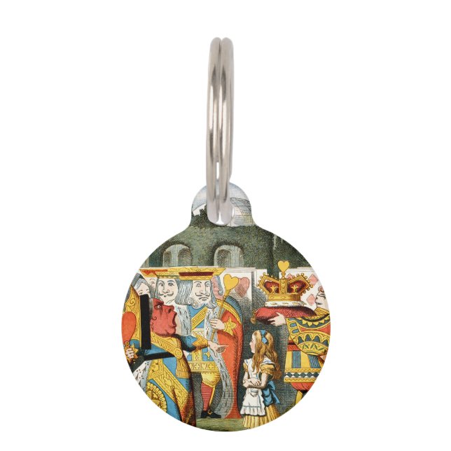 Alice in Wonderland Queen of Hearts Pet Tag (Front)