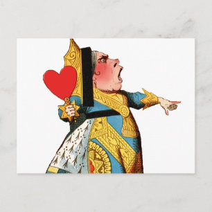 Alice in Wonderland Queen of Hearts Postcard
