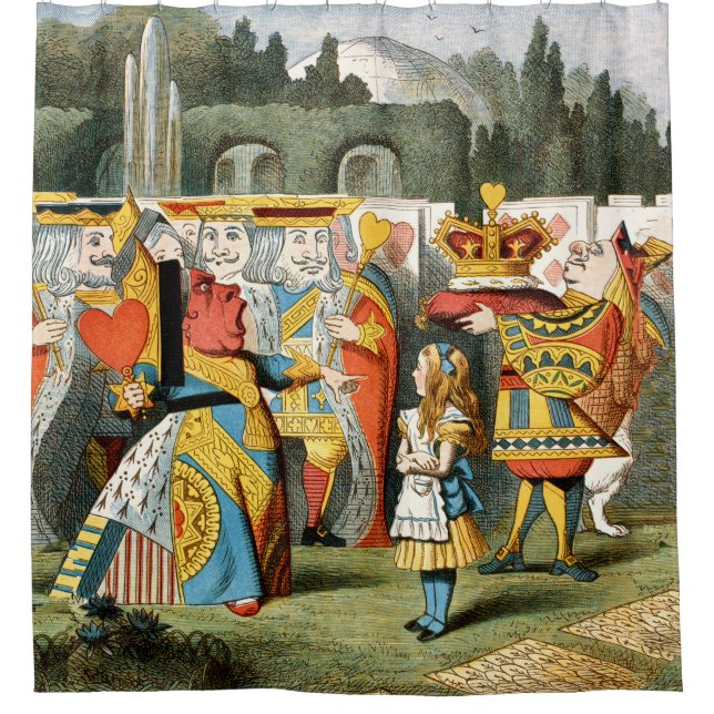 Alice in Wonderland Queen of Hearts Shower Curtain (Front)