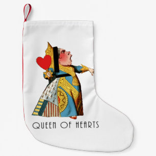 Alice in Wonderland Queen of Hearts Small Christmas Stocking