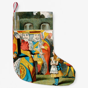Alice in Wonderland Queen of Hearts Small Christmas Stocking