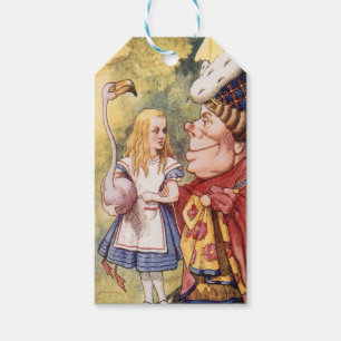 Alice in Wonderland, Queen of Hearts, Stork Gift Tags