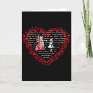 Alice In Wonderland Queen Of Hearts Valentine Hear Card