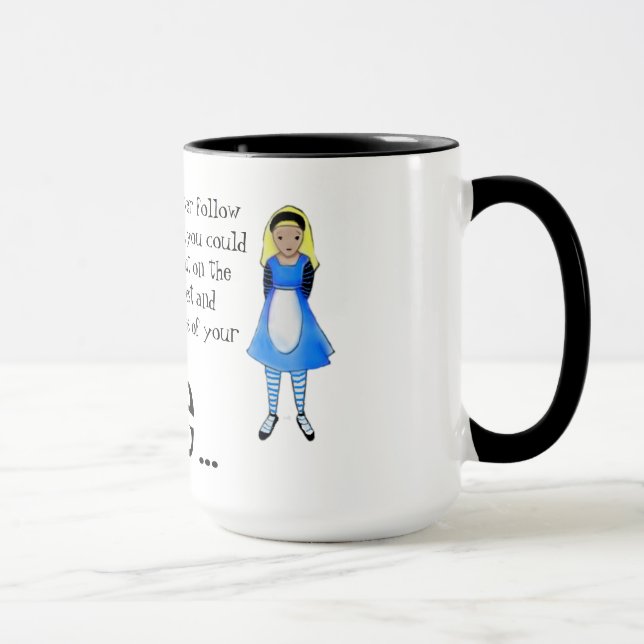 Alice in Wonderland Quotation (Cherie Roe Dirksen) Mug (Right)