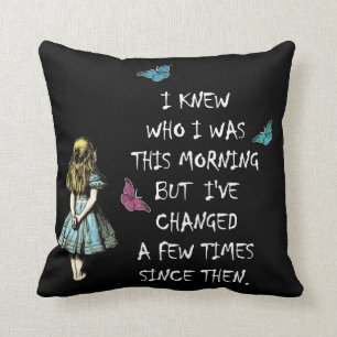 Alice In Wonderland Quote Cushion