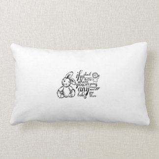 Alice in Wonderland Quote Lumbar Cushion