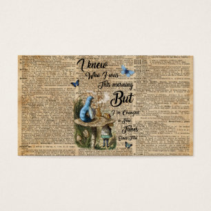 Alice in Wonderland Quote Vintage Dictionary Art