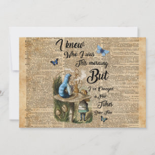 Alice in Wonderland Quote Vintage Dictionary Art