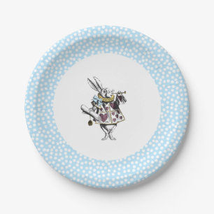Alice in Wonderland Rabbit Paper Plate