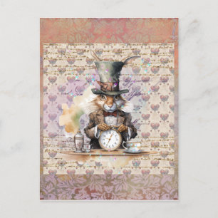 Alice in Wonderland Rabbit Postcard