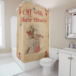 Alice in Wonderland, Red Queen, Shower Curtain