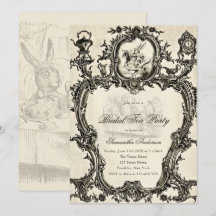 Alice in Wonderland Rococo Bridal Shower Tea Party