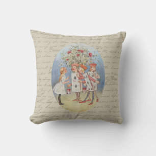 Alice in Wonderland Roses Cushion