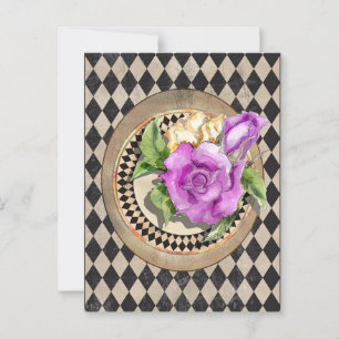 Alice in Wonderland Roses  Postcard