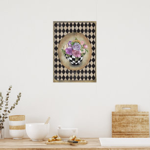 Alice in Wonderland Roses Poster
