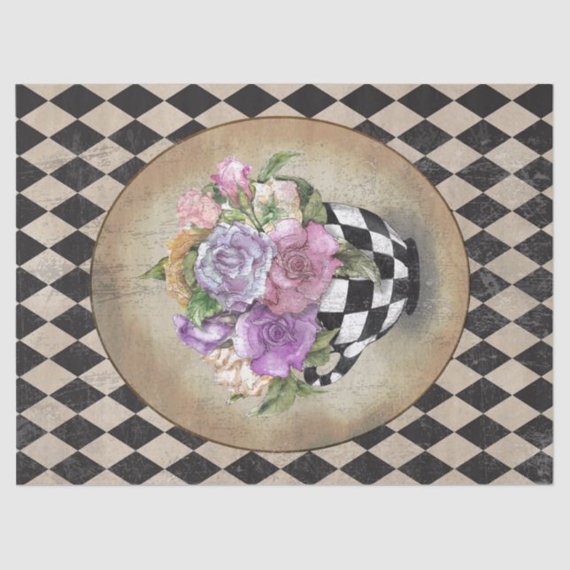 Alice in Wonderland Roses  Tissue Paper (Front)