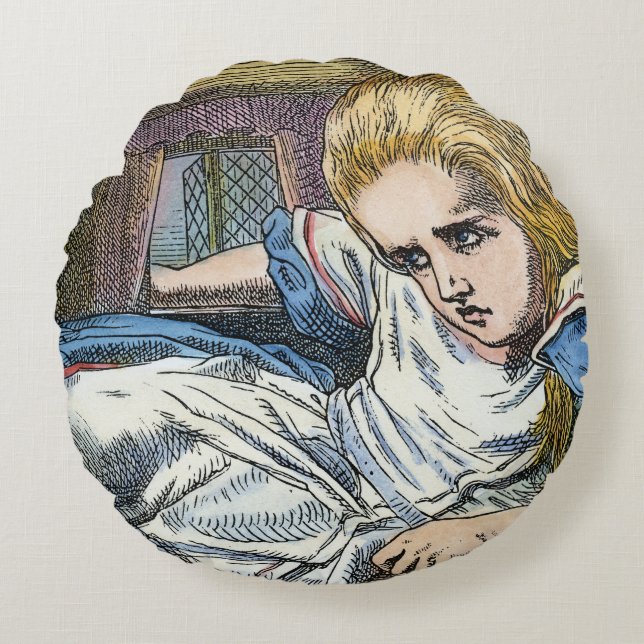 ALICE IN WONDERLAND ROUND CUSHION (Front)
