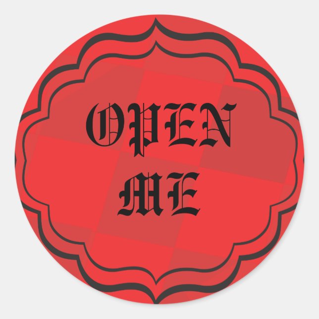 ALICE IN WONDERLAND Round Sticker Seal (Front)