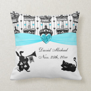 Alice In Wonderland Royal Crowns Baby Shower Cushion