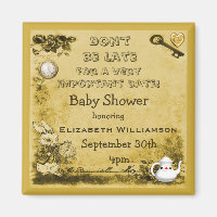 Alice in Wonderland Save The Date Baby Shower