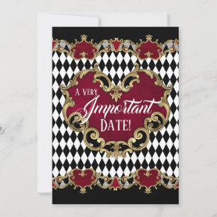Alice in Wonderland Save the Date Card