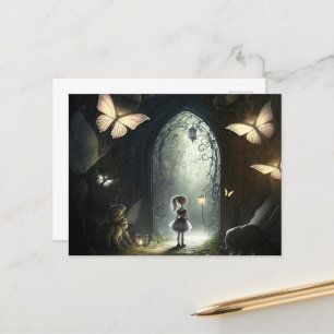 Alice in Wonderland Scene Postcard