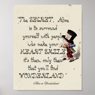 Alice in Wonderland - Secret to find Wonderland Poster