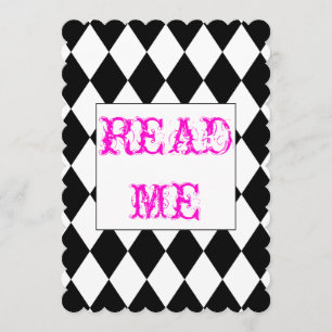 Alice in Wonderland Shower Invitation