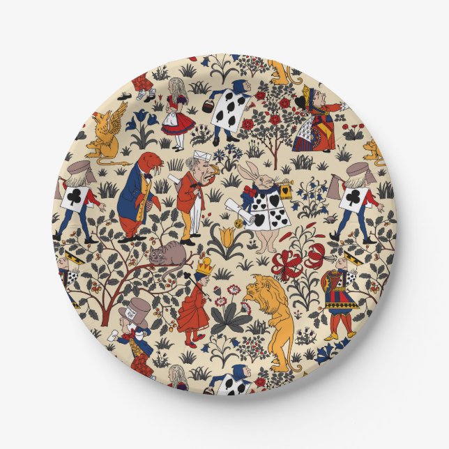 Alice in Wonderland Small Paper Plates (Front)