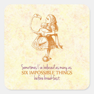Alice in Wonderland Square Sticker