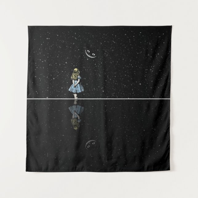 Alice In Wonderland Starry Night Tapestry (Front)